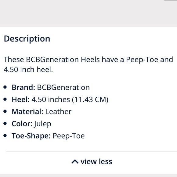BCBGeneration Peep Toe Heels - NIB      Size 9 - Picture 7 of 8